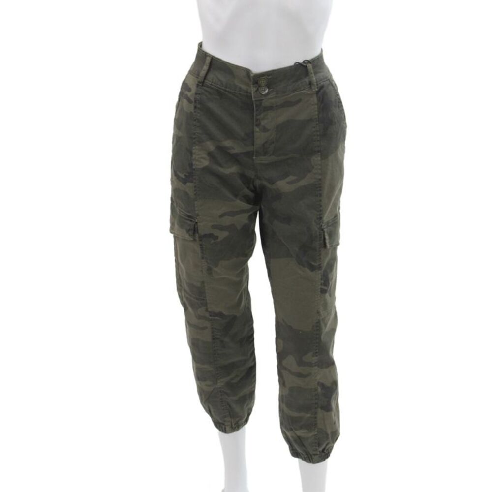 Sanctuary Womens Cargo Pants Camo Green Size 27